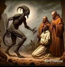 Los tres monjes y el diablo